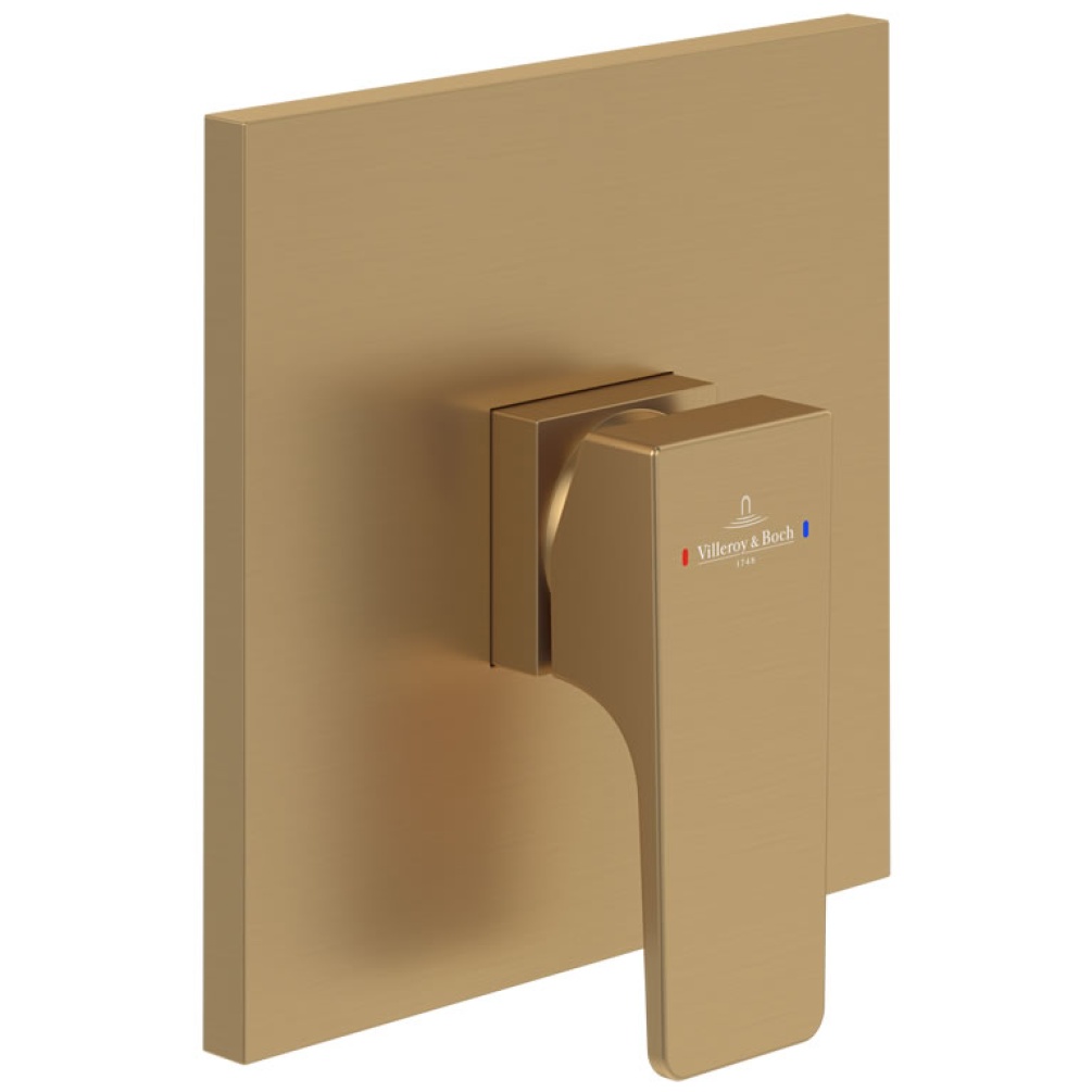 Cutout image of Villeroy & Boch Architectura Square Brushed Gold Concealed Valve